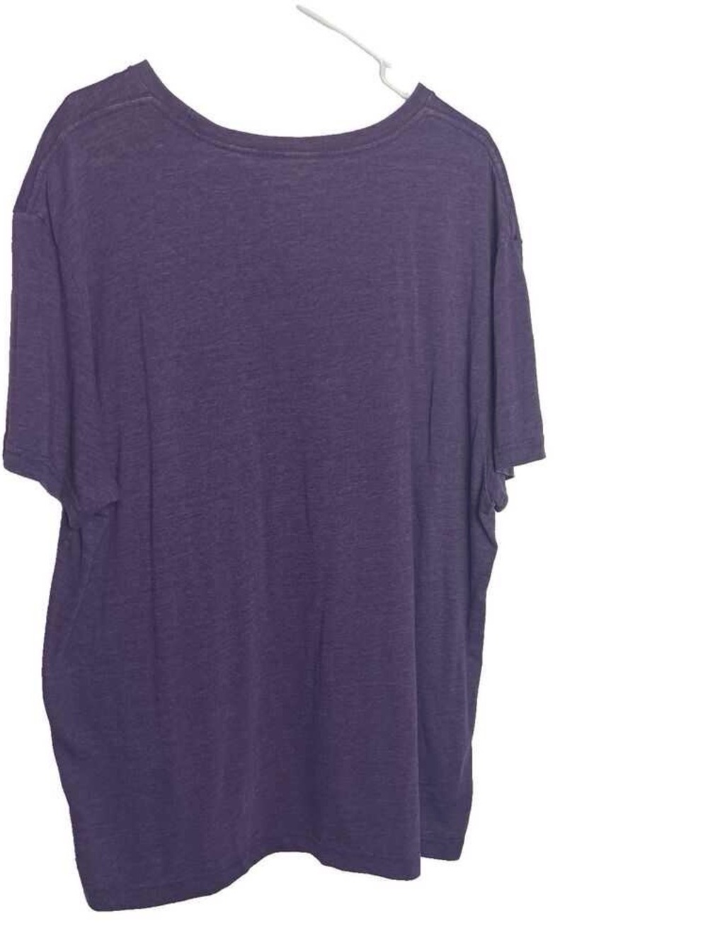 Men's Purple Crew Neck Short Sleeve Tee